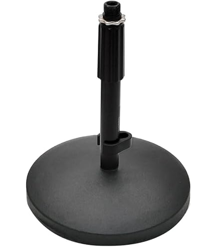Amazon | K&M 233B black 卓上マイクスタンド | マイクスタンド | 楽器
